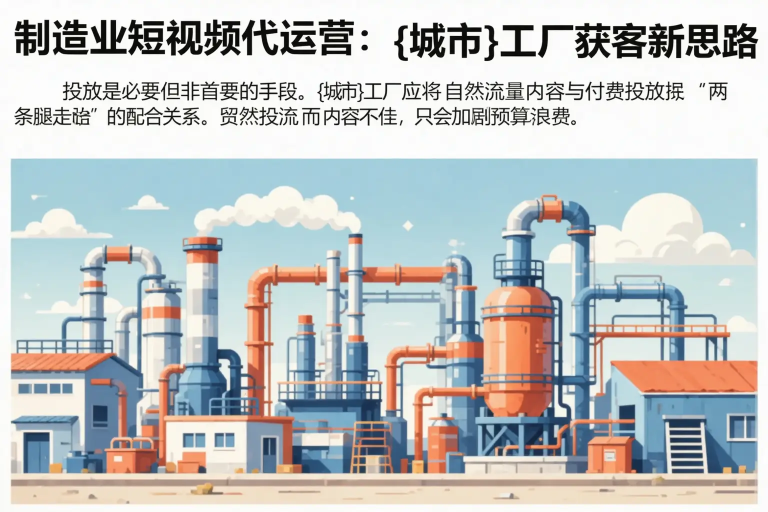 制造业短视频代运营：双辽工厂获客新思路